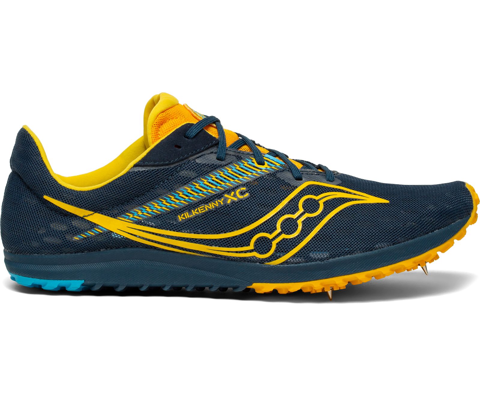 Saucony Kilkenny Xc9 Spike Men\'s Running Shoes Navy / Gold | Canada 517VRWD